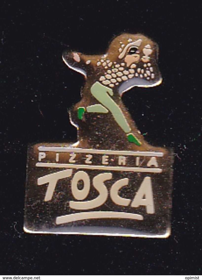 60305-Pin's -Pizzeria Tosca.Arlequin.. - Levensmiddelen