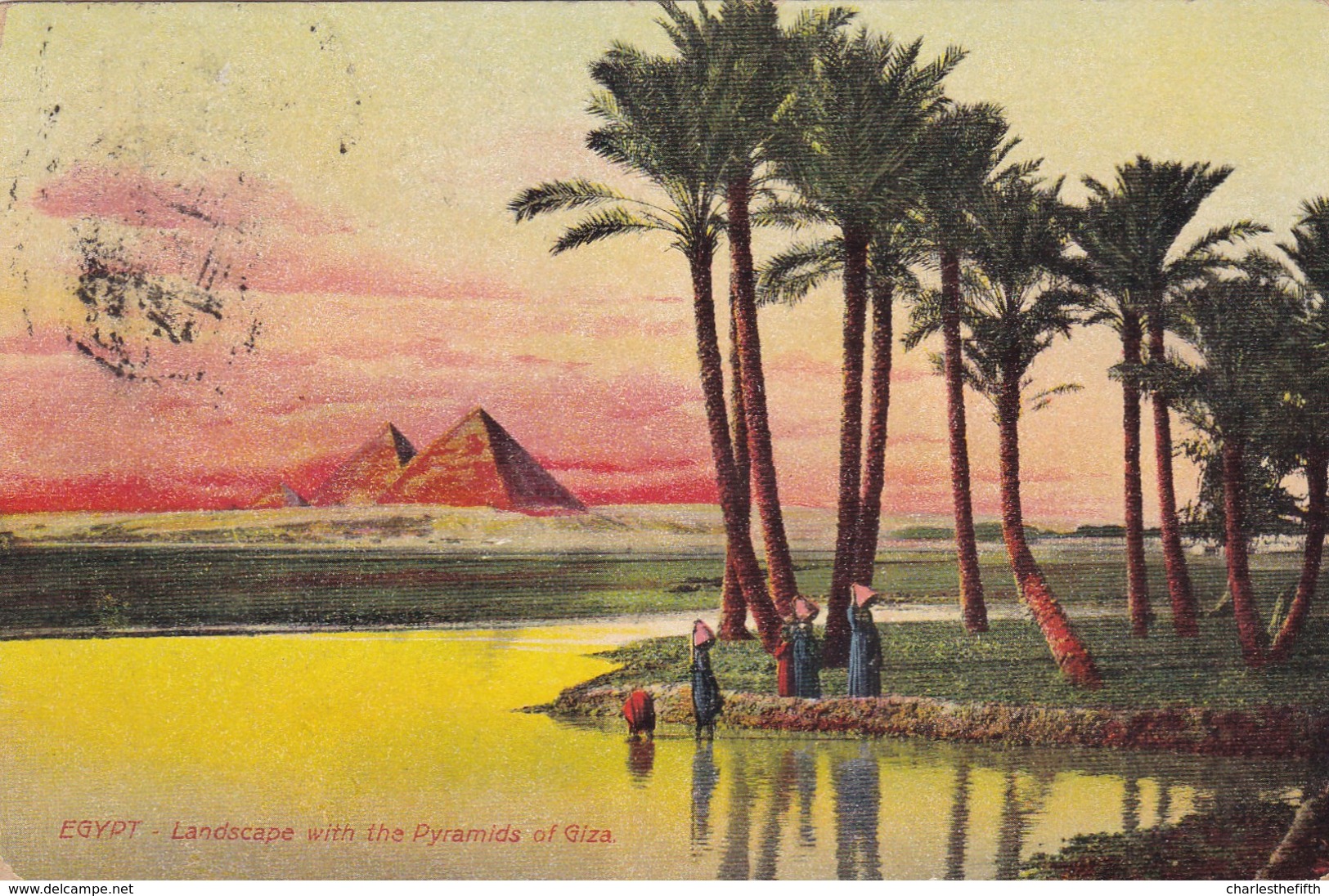 EGYPT - LANDSCAPE WITH THE PYRAMIDS OF GIZA - Pyramides