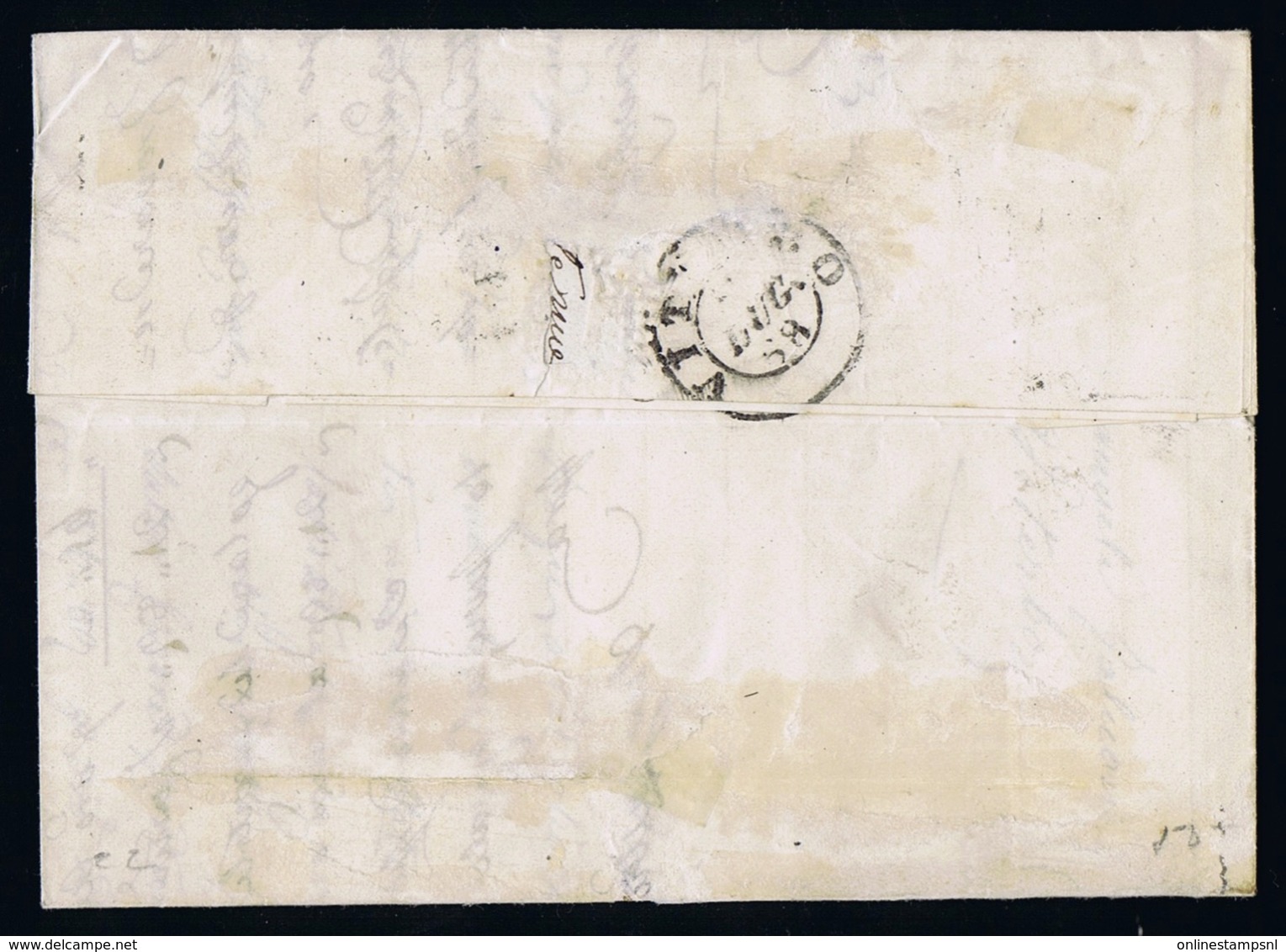 Italy Papel States: Complete Letter Sa 26 1868 - Kirchenstaaten