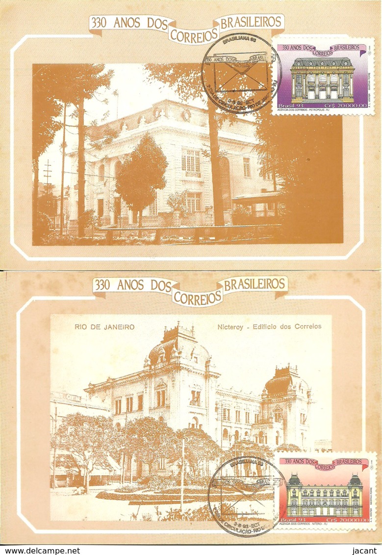 Carte Souvenir - Brasil - 4 CM - 330 Dos Correios Brasileiros - Maximumkarten