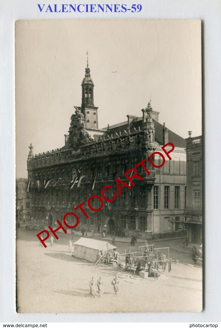 VALENCIENNES-Marche-CARTE PHOTO Allemande-Guerre14-18-1 WK-France-59-Militaria- - Valenciennes