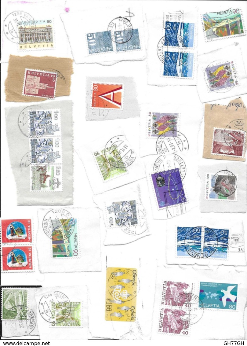 LOT TIMBRES SUISSE -SWITZERLAND - Lots & Kiloware (mixtures) - Max. 999 Stamps