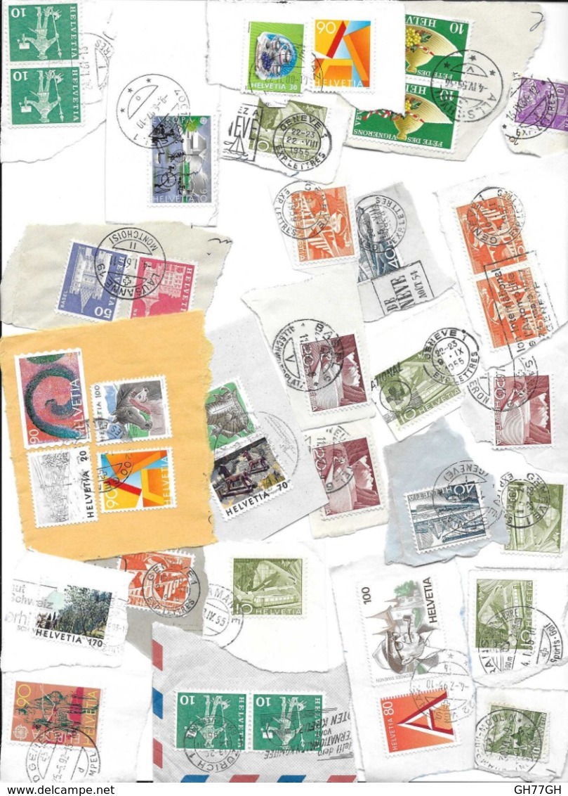 LOT TIMBRES SUISSE -SWITZERLAND - Lots & Kiloware (mixtures) - Max. 999 Stamps