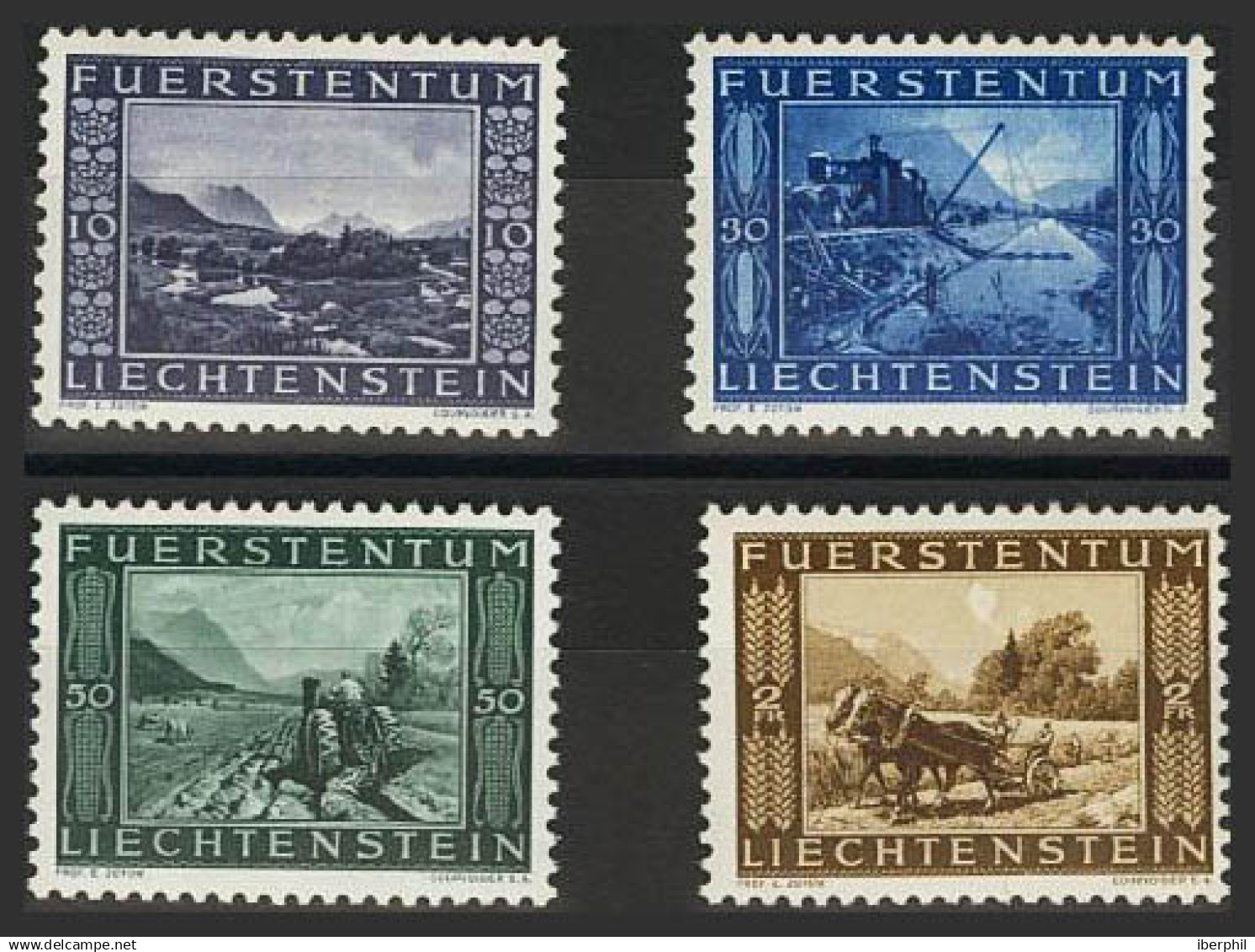 Liechtenstein. MNH **Yv 193/96. 1943. Serie Completa. MAGNIFICA. Yvert 2014: 14 Euros. - Otros & Sin Clasificación