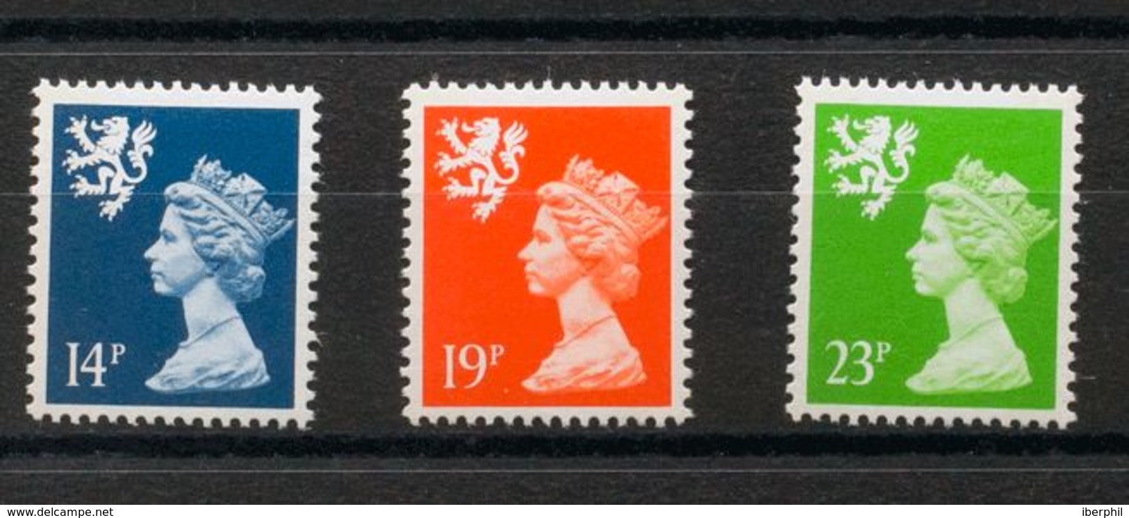 Gran Bretaña. MNH **Yv 1346a, 1349a, 1352a. 1988. 14 P Azul Oscuro, 19 P Naranja Y 23 P Verde Amarillo. MAGNIFICOS. Yver - ...-1840 Préphilatélie