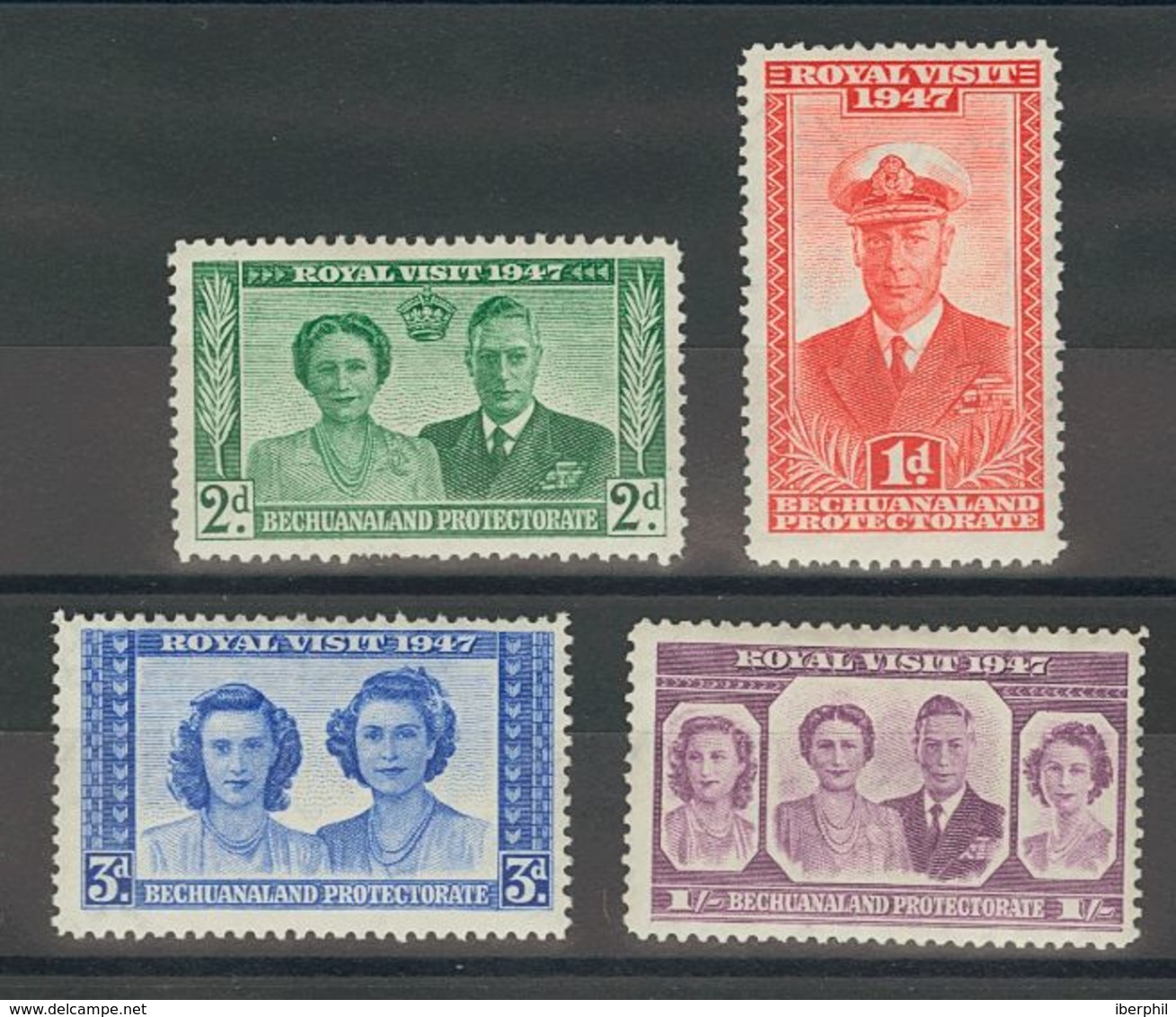 Bechuanaland. MH *Yv 82/85. 1947. Serie Completa. MAGNIFICA. (SG132/35 35£) - Other & Unclassified