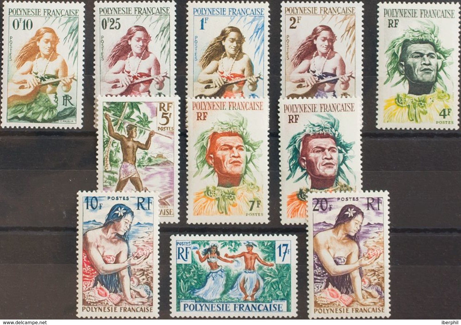 Polinesia. MNH **Yv 1/11. 1958. Serie Completa. MAGNIFICA. Yvert 2014: 37 Euros. - Otros & Sin Clasificación