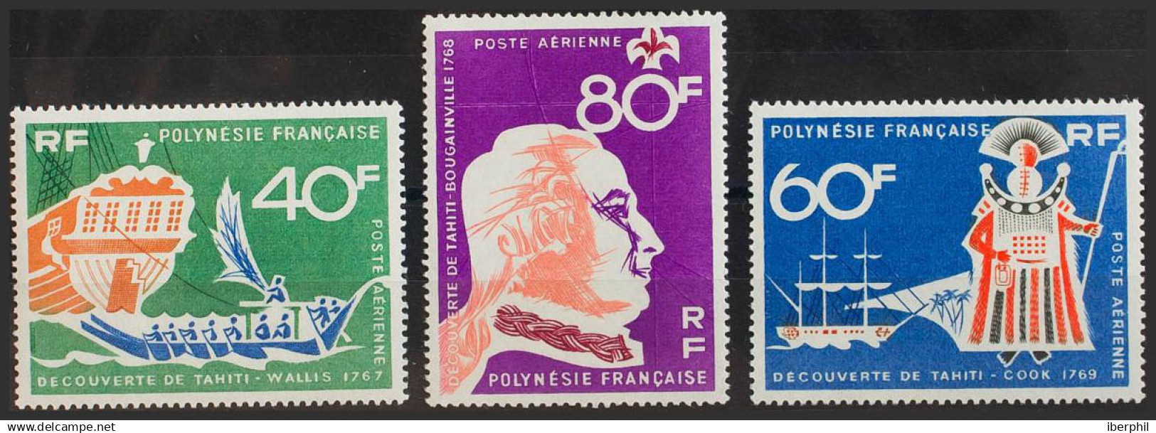 Polinesia, Aéreo. MNH **Yv 22/24. 1968. Serie Completa. MAGNIFICA. Yvert 2014: 37,2 Euros. - Otros & Sin Clasificación