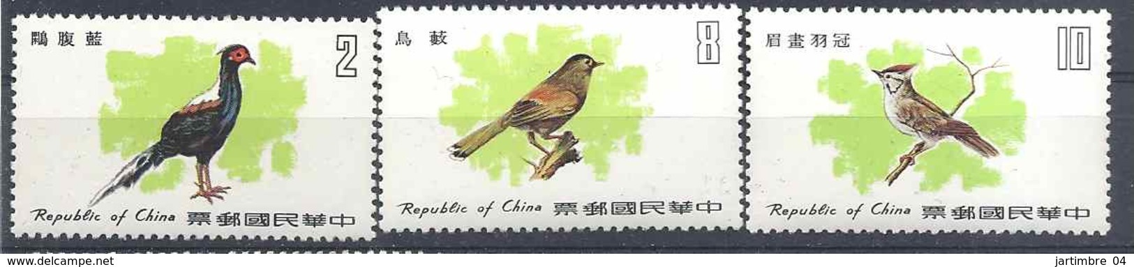 1979 FORMOSE- TAIWAN 1247-49 ** Oiseaux - Neufs