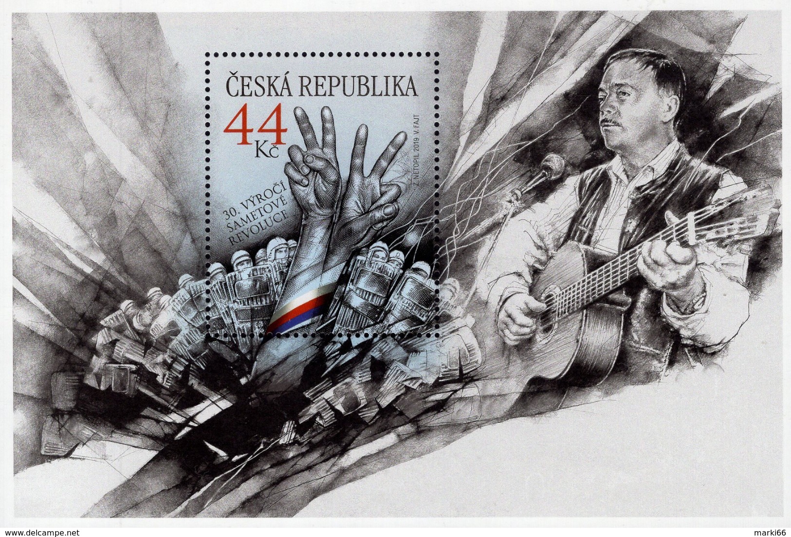 Czech Republic - 2019 - 30th Anniversary Of Velvet Revolution And Karel Kryl - Joint With Slovakia - Mint Souvenir Sheet - Nuovi