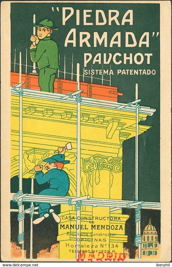 España. Tarjetas Postales. Tarjetas Postales. Circulada. "PIEDRA ARMADA PAUCHOT". MAGNIFICA. - Otros & Sin Clasificación