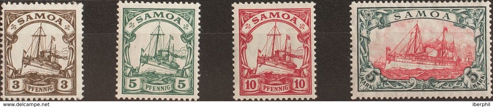 Samoa. MH *Yv 55/58. 1914. Serie Completa. MAGNIFICA. (Mi20/23 54'20 Euros) - Samoa