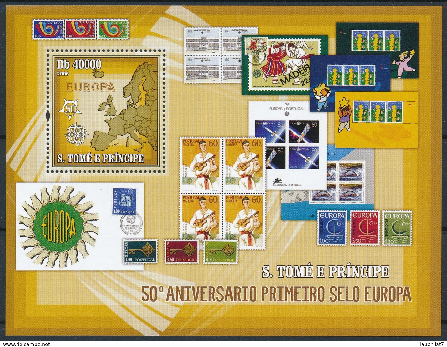 [401600]TB//**/Mnh-Sao Tomé-et-Principe 2006 - 50ème Anniversaire Du Premier Timbres Dans L'Europe - Musique