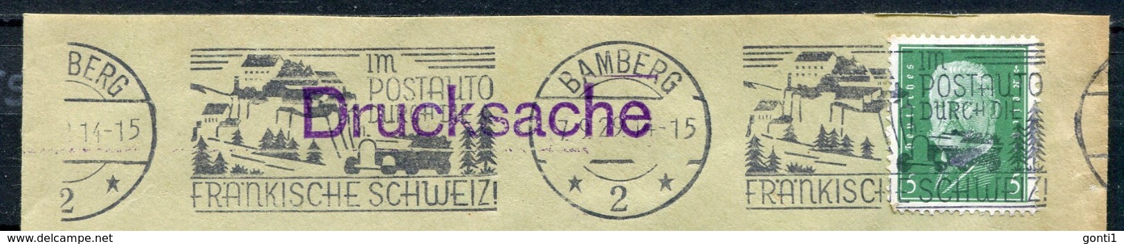 German Empires Bamberg 1929 Firmen Bedarfsbrief Mit Mi.Nr.411 Und Kraftpost MWST" Bamberg-Im Postauto Durch.. "1 Beleg - Post