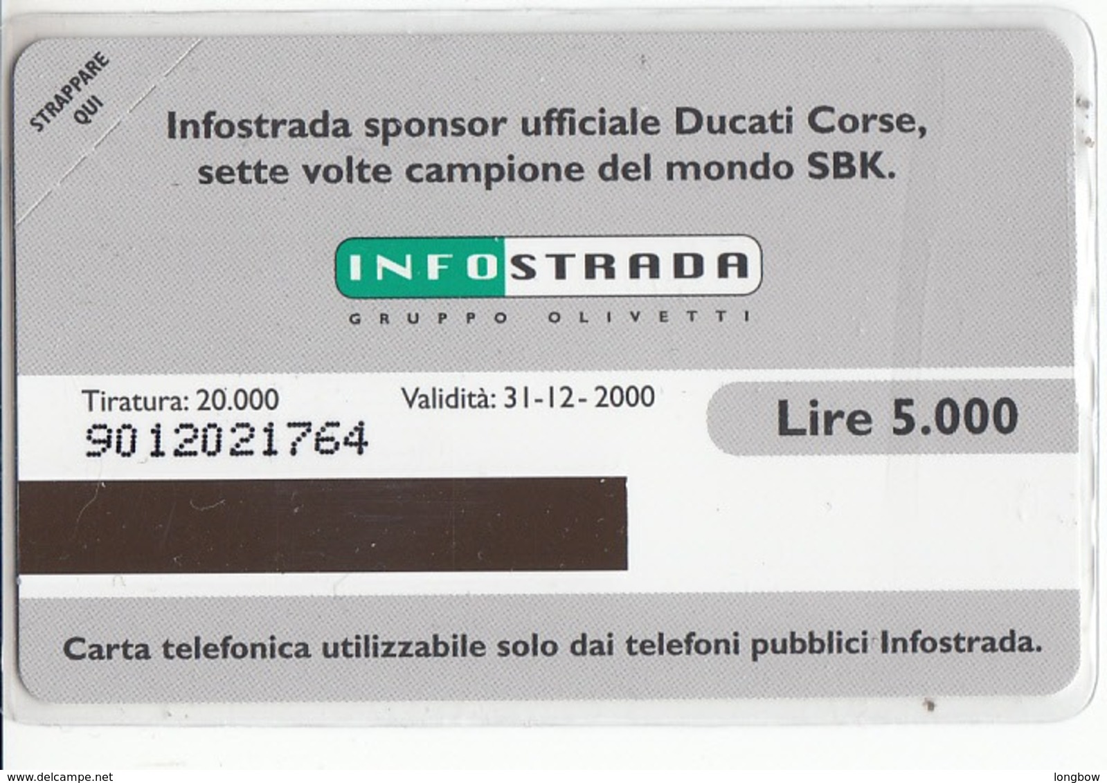 Ducati Infostarda Italy 20.000ex Mint - Motos