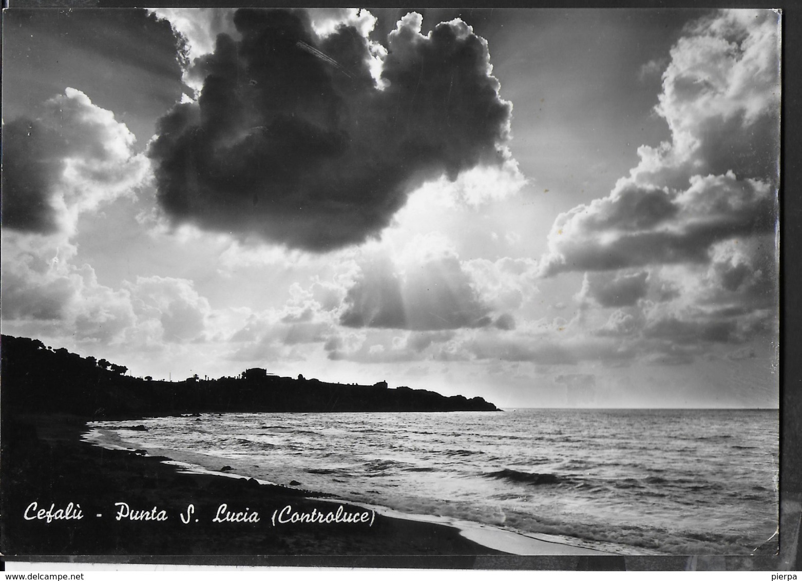 SICILIA - CEFALU' - PUNTA S.LUCIA - VIAGGIATA 1958 - Other & Unclassified