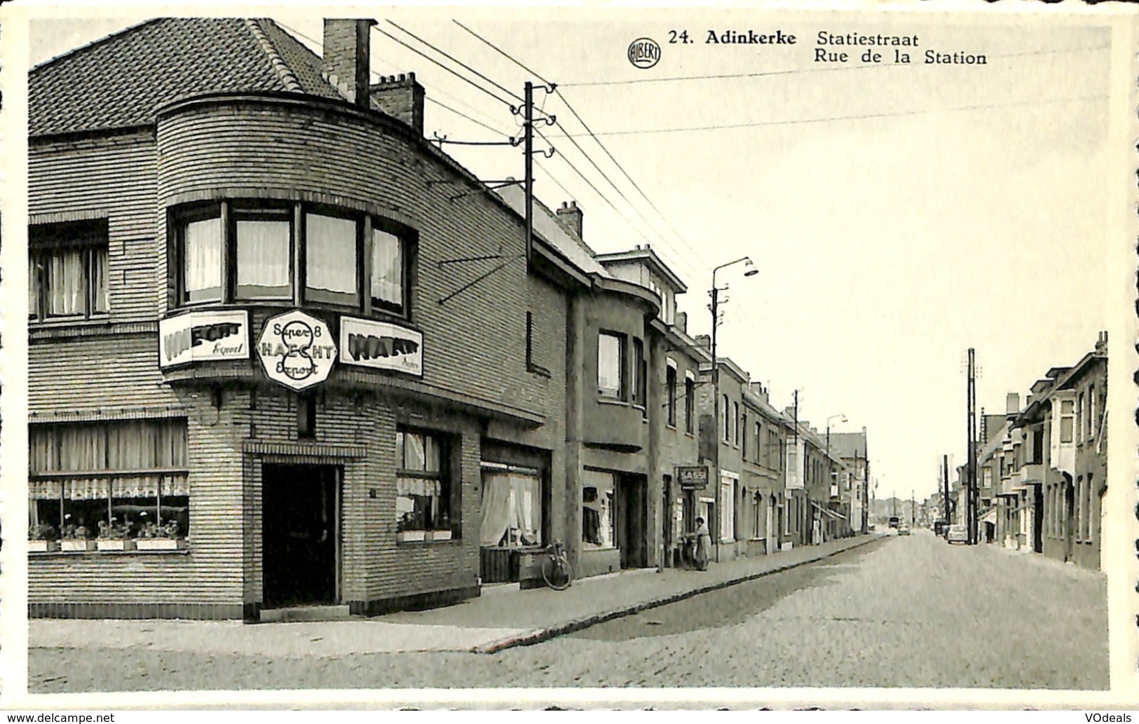 CPSM - Belgique - Adinkerke - Statiestraat - Rue De La Station - Autres & Non Classés