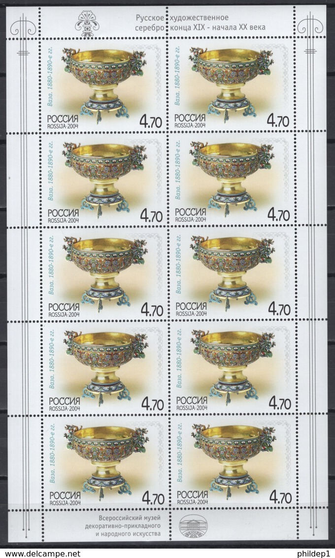 Russie :  2004 : N° Y&T 6838/41 X 10 (en Feuilles) **, MNH. Cote Y&T : 20 € - Nuovi