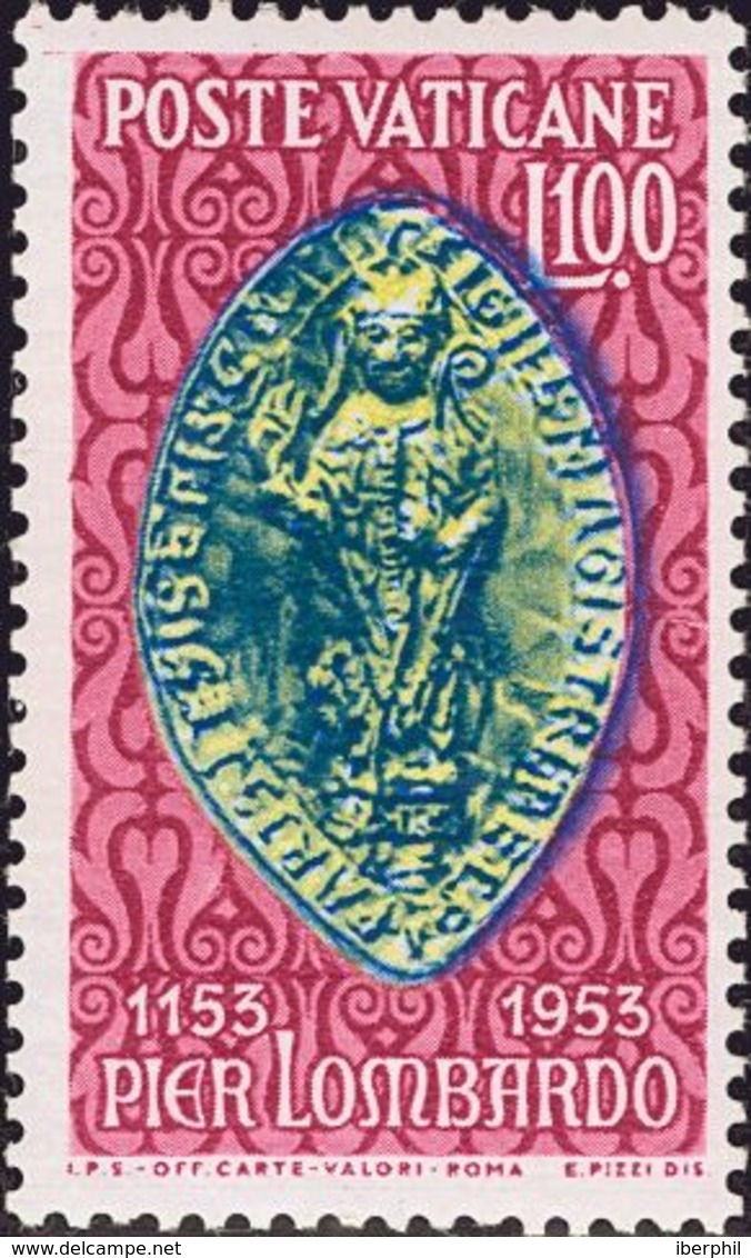 Vaticano. MNH **Yv 191. 1953. 100 L Multicolor. MAGNIFICO. Yvert 2013: 56 Euros. - Otros & Sin Clasificación