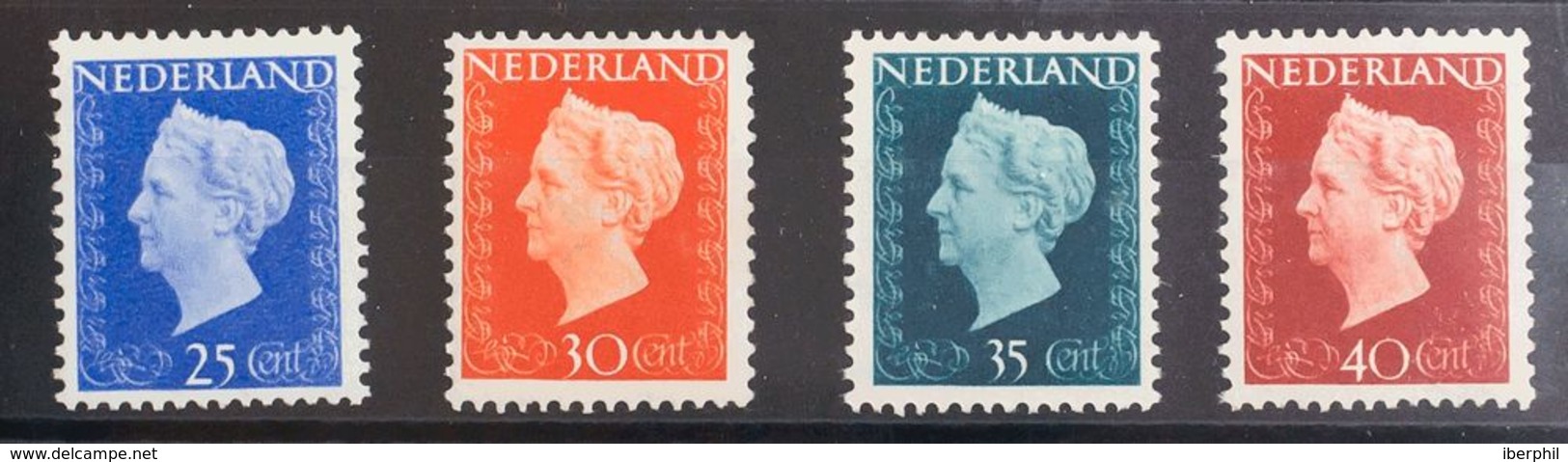 Holanda. MNH **Yv 474/77. 1947. Cuatro Valores Claves. MAGNIFICOS. Yvert 2012: 91 Euros. - ...-1852 Precursores