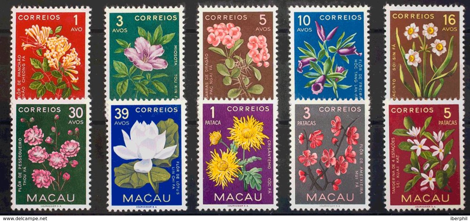 Macao. MH *Yv 363/72. 1953. Serie Completa. MAGNIFICA. Yvert 2008: 75 Euros. - Otros & Sin Clasificación