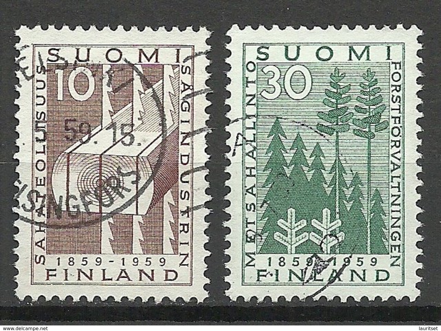 FINLAND FINNLAND 1959 Michel 506 - 507 O - Used Stamps