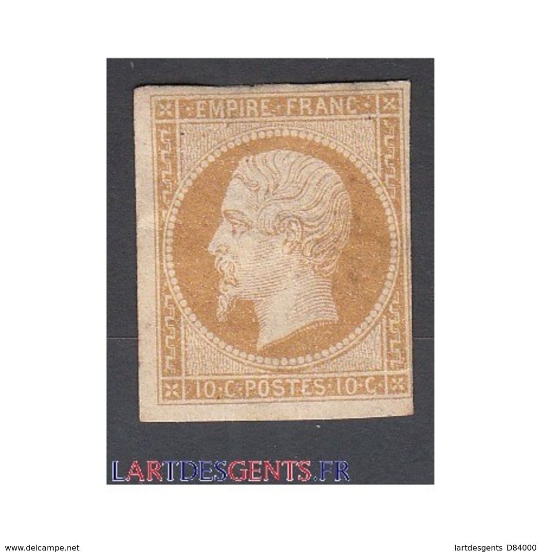 TIMBRE NAPOLEON N°13B - 10 C.  Neuf* Signé Calvès - 1853-1860 Napoléon III