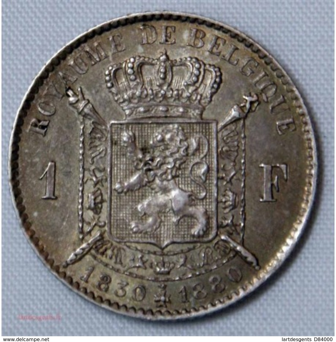 BELGIQUE - 1 Franc 1830-1880  50e Anniversaire De L'Indépendance Belge Léopold II - Autres & Non Classés