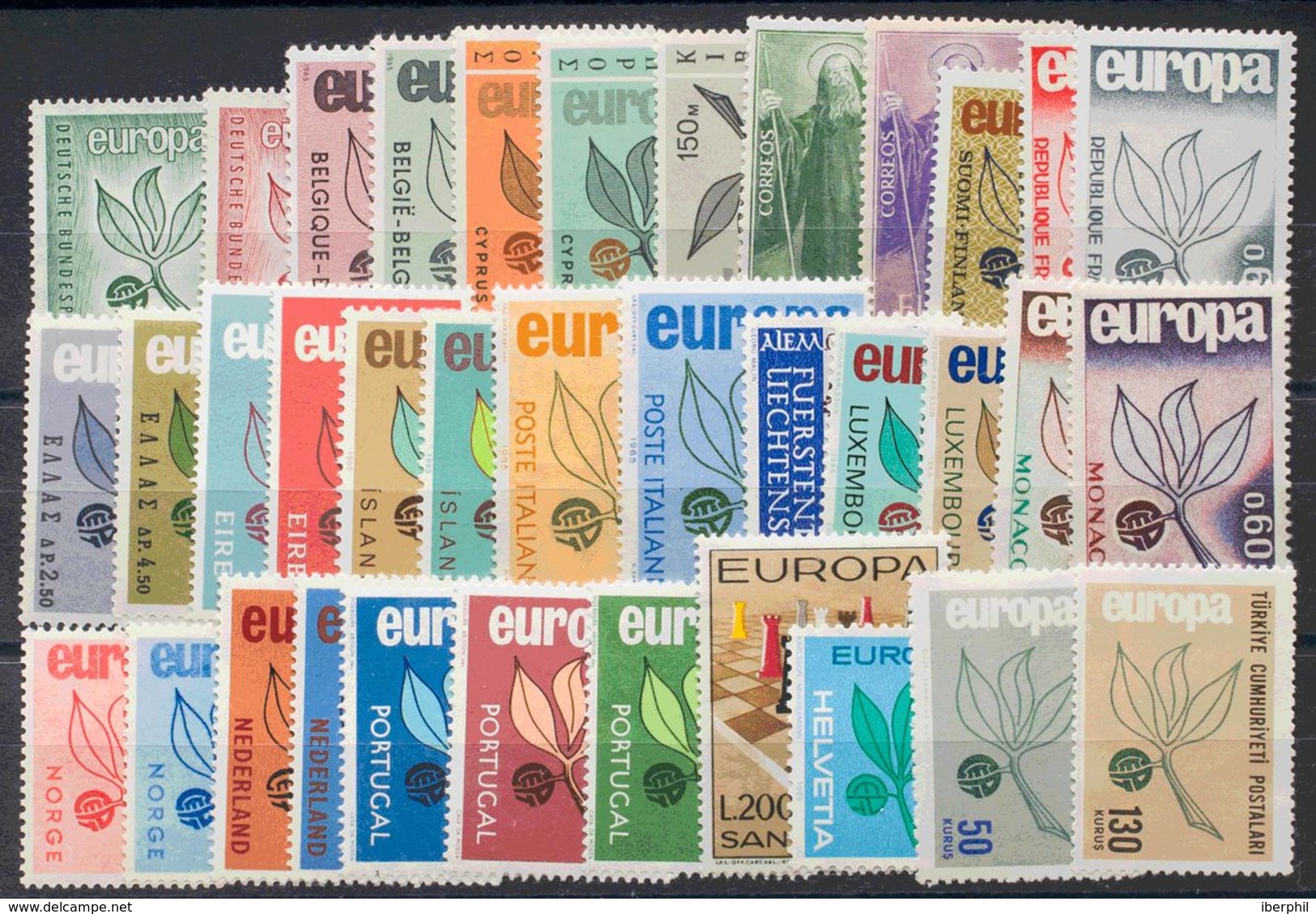 Tema Europa. MNH **Yv . 1965. Año Completo 1965 (treinta Y Seis Valores). MAGNIFICO. Yvert 2016: 117 Euros. - Otros & Sin Clasificación