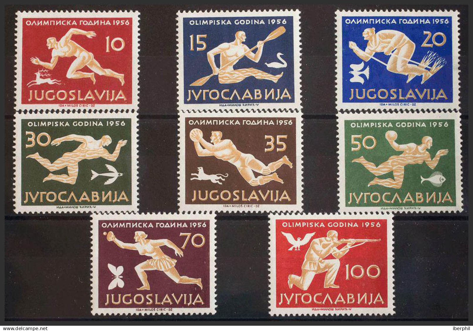 Yugoslavia. MH *Yv 706/13. 1956. Serie Completa. MAGNIFICA. Yvert 2013: 100 Euros. - Otros & Sin Clasificación