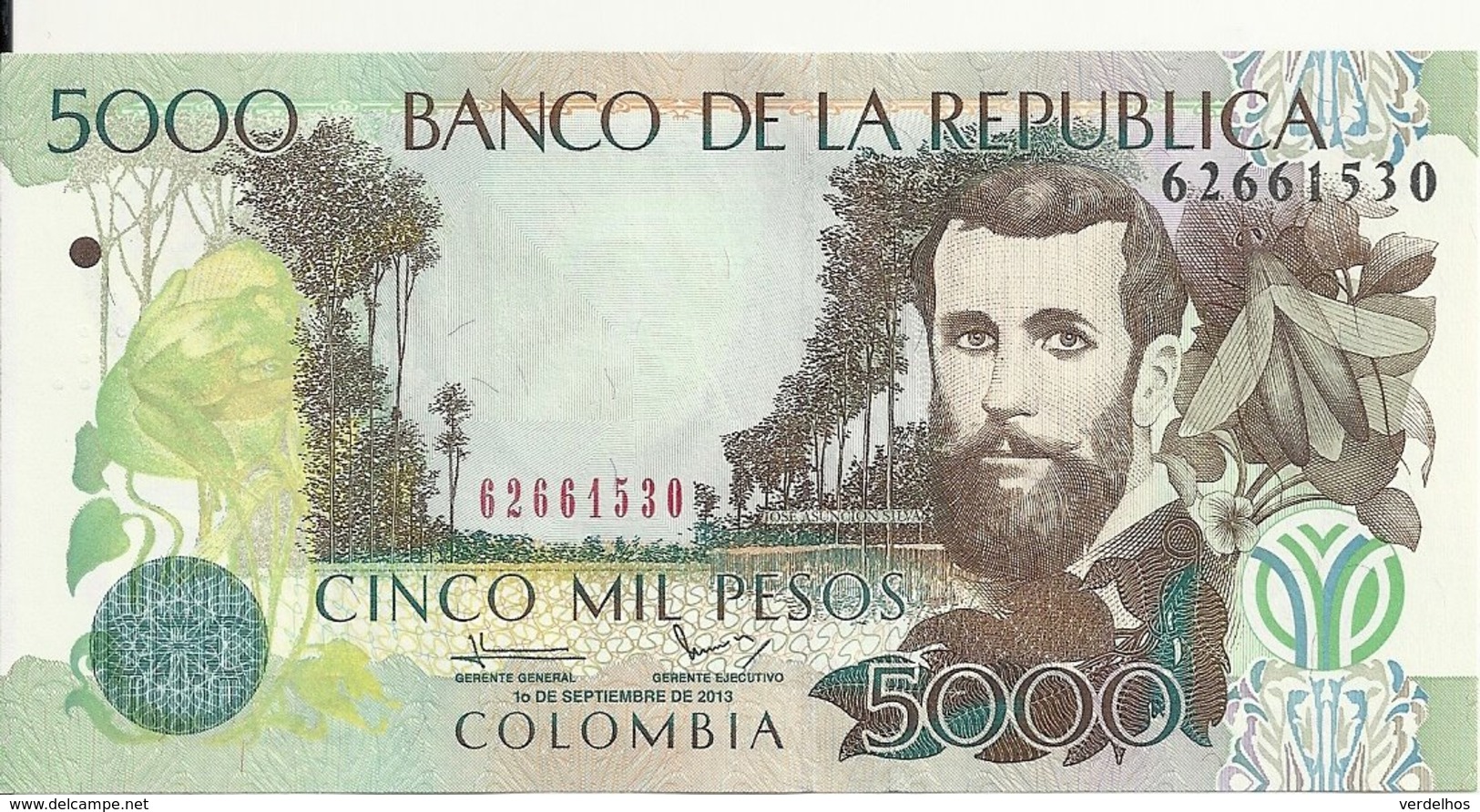 COLOMBIE 5000 PESOS 2013 UNC P 452 P - Kolumbien