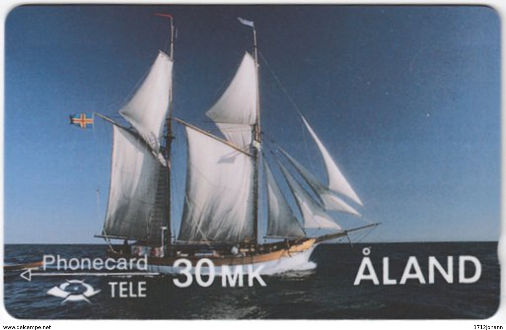 ALAND A-017 Magnetic Tele - Traffic, Sail Ship - 2FINC - Used - Aland