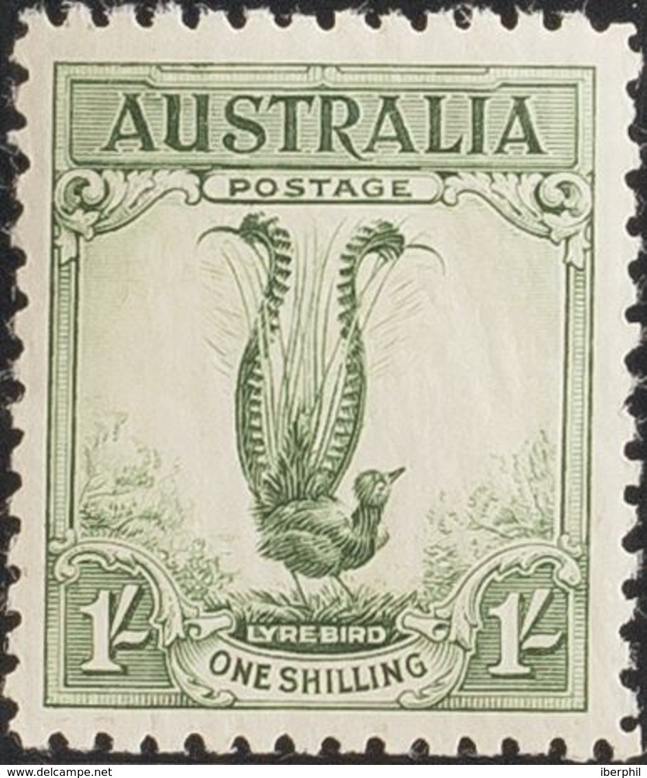 Australia. MNH **Yv 88. 1932. 1 S Verde. MAGNIFICO. (SG140) Yvert 2011: 75 Euros. - Otros & Sin Clasificación