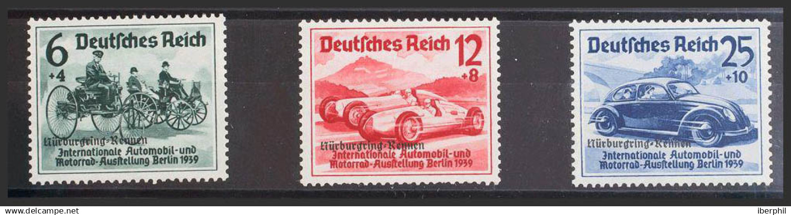 Alemania. MH *Yv 629A/C. 1939. Serie Completa. MAGNIFICA. Yvert 2011: 120 Euros. - Nuevos