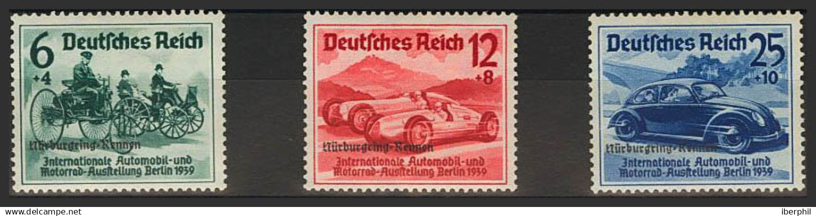 Alemania. MH *Yv 629A/C. 1939. Serie Completa. MAGNIFICA. Yvert 2014: 120 Euros. - Nuevos