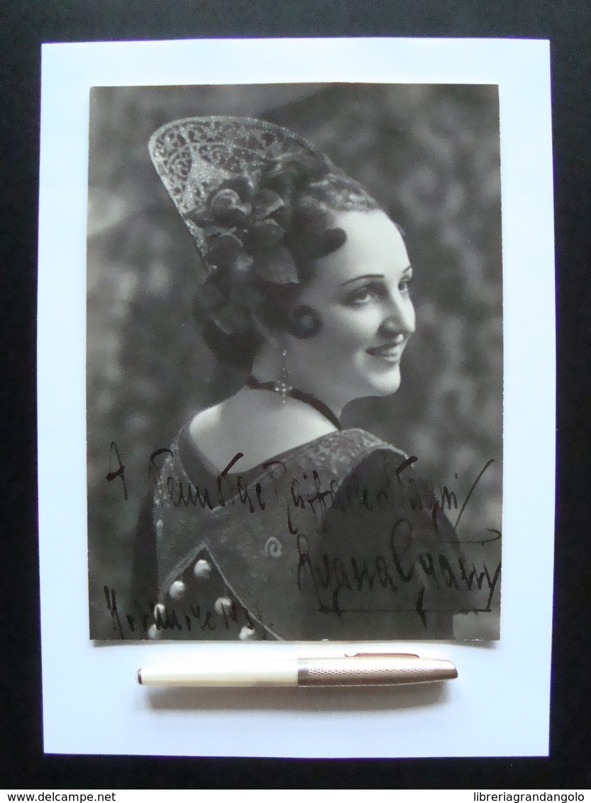 Autografo Liana Grani Soprano 1939 Barbiere Di Siviglia Teatro Lirica - Altri & Non Classificati