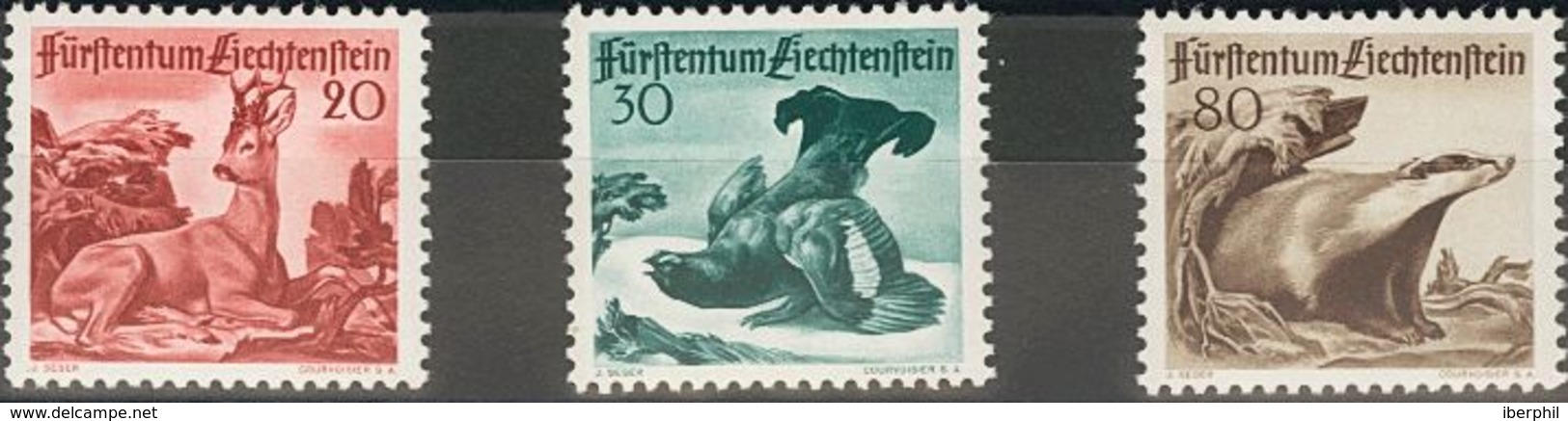 Liechtenstein. MNH **Yv 247/49. 1950. Serie Completa. MAGNIFICA. Yvert 2012: 85 Euros. - Otros & Sin Clasificación