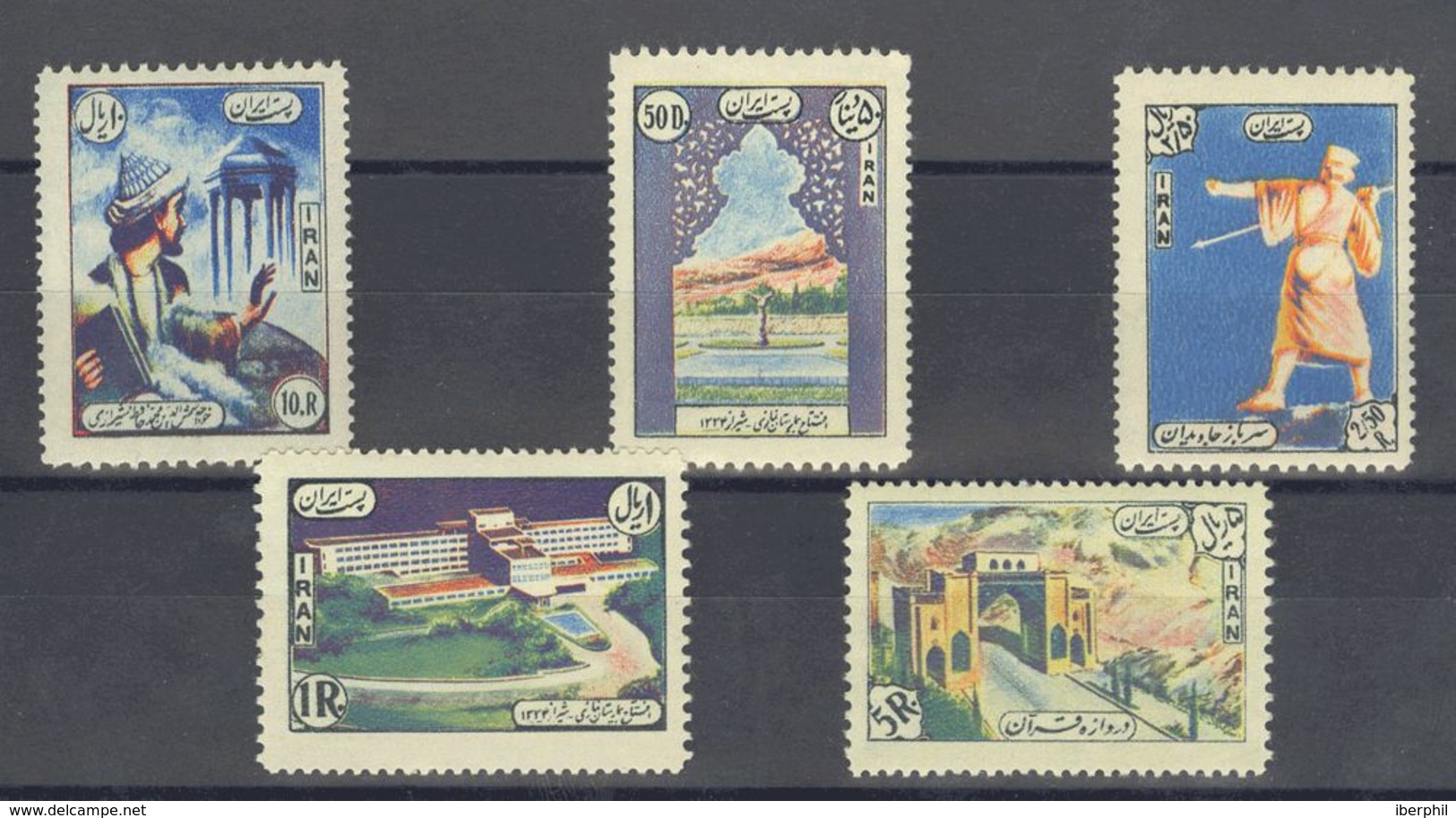 Irán. MNH **Yv 856/60. 1956. Serie Completa. MAGNIFICA. Yvert 2008: 75 Euros. - Iran