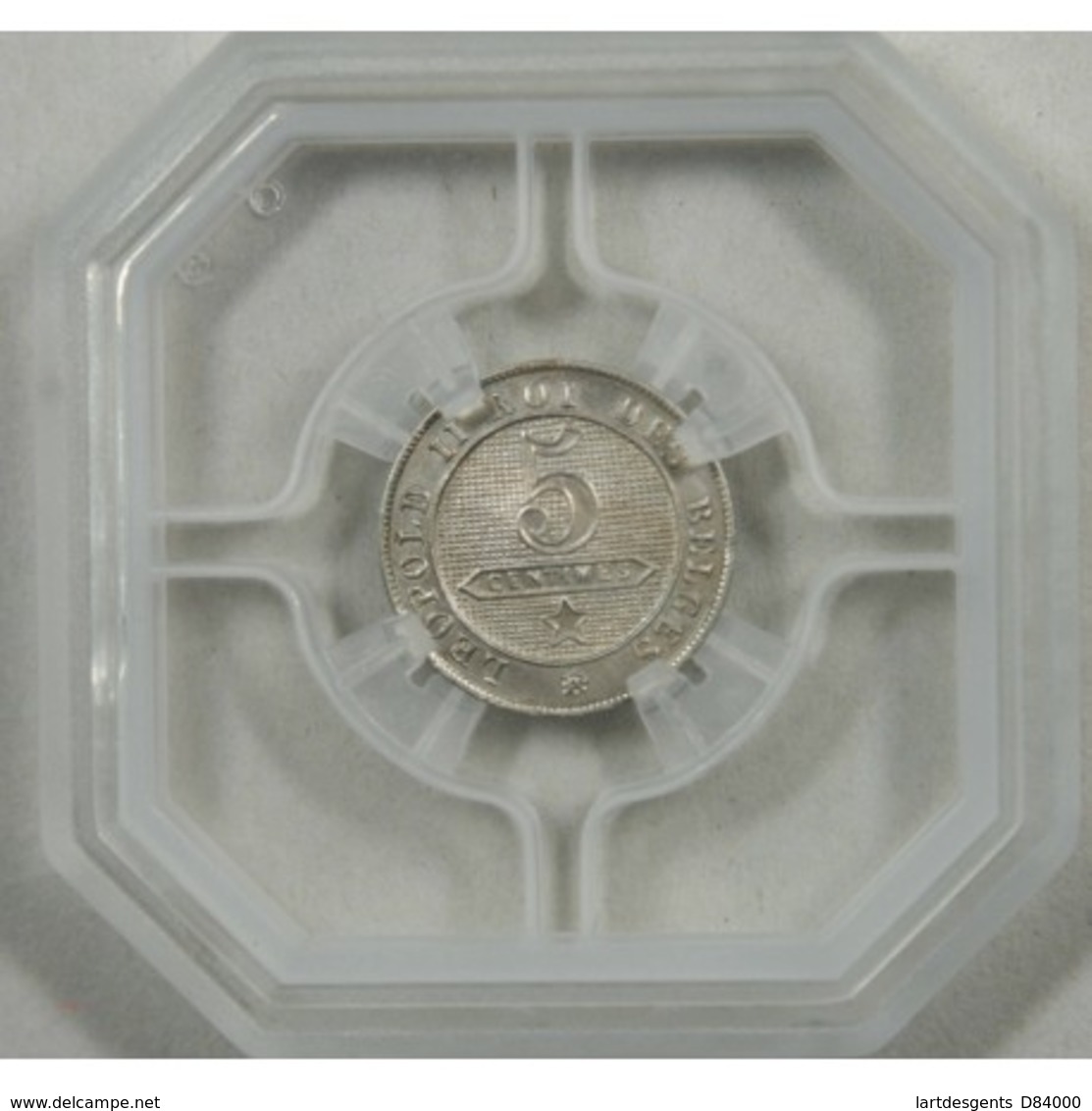 BELGIQUE - LEOPOLD II 5 Centimes FR 1900 MS 62 - Autres & Non Classés