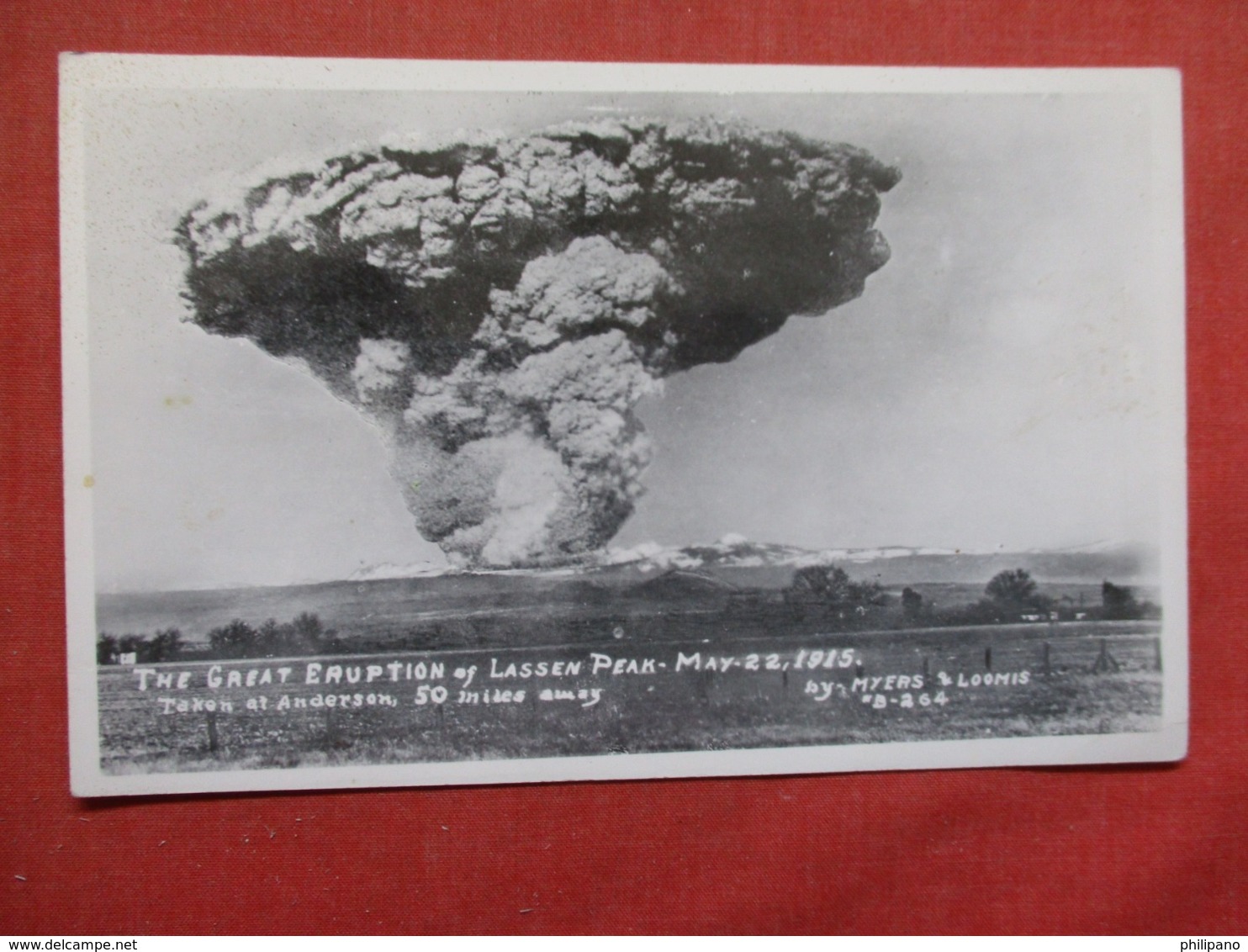 RPPC  The Great Eruption Of Lassen Peak May 22 1915        > Ref 3714 - Autres & Non Classés