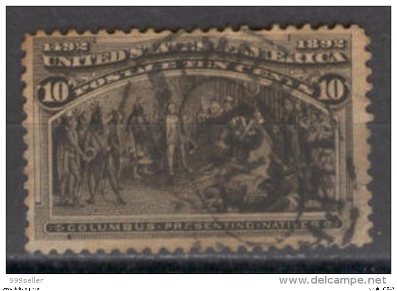 1892 Estados Unidos Colon 1v. 10c. - Usati