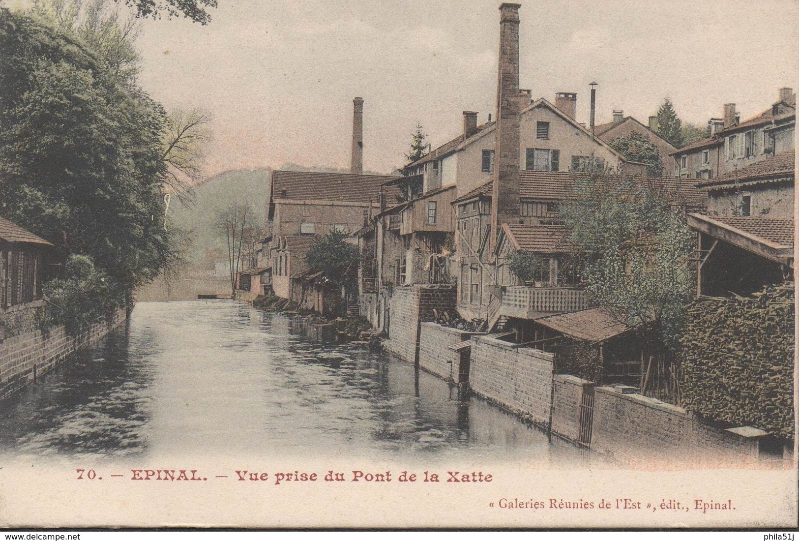 EPINAL  "88"  __VUE PRISE DU PONT DE LA XATTE - Epinal