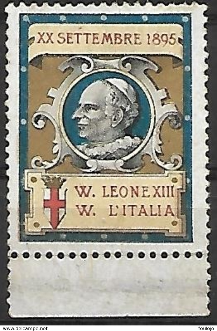 Erinnofilia 20 Settembre 1895 W. Leone XIII - W. L'ITALIA (Lot 1059) - Andere & Zonder Classificatie