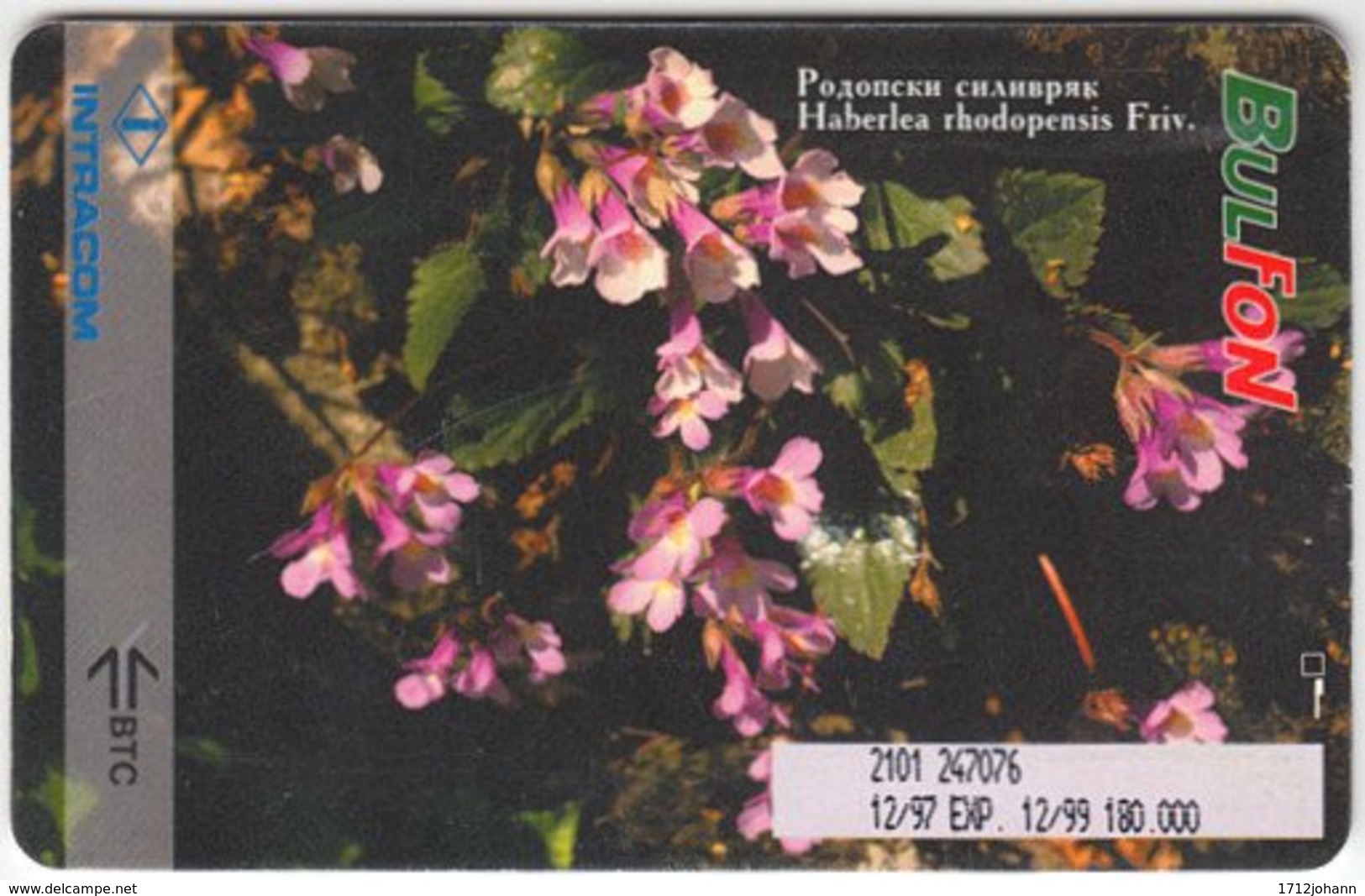 BULGARIA A-031 Chip BulFon - Plant, Flowers - Used - Bulgarie