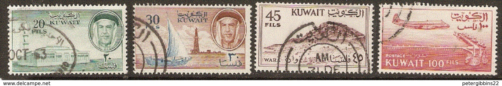 Kuwait   1961  Various Values   Fine Used - Kuwait