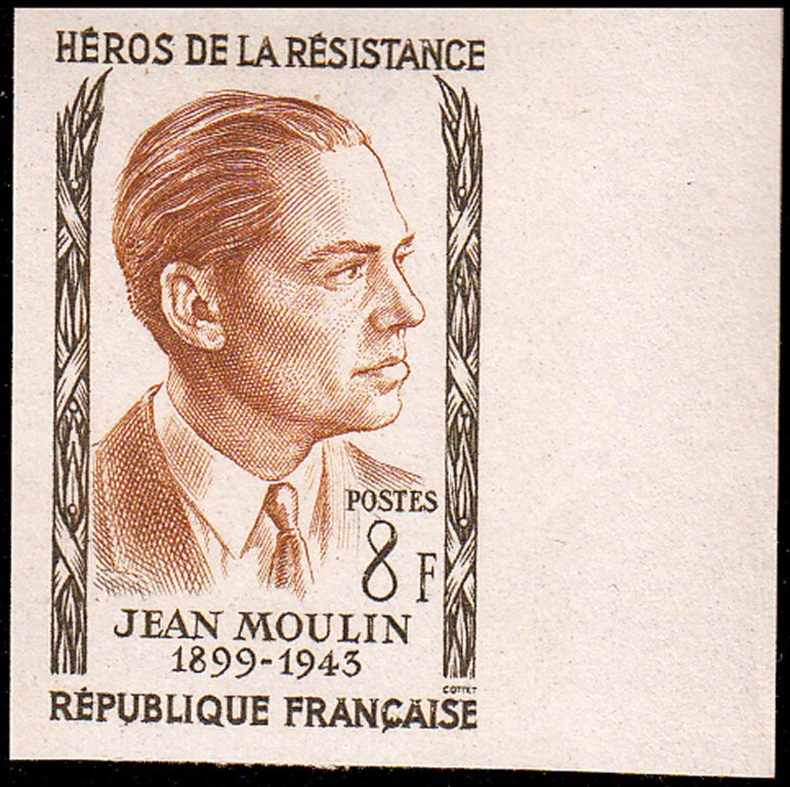 FRANCE   ** 1100 Essai En Bicolore, Bdf: Jean Moulin, Résistant - Autres & Non Classés