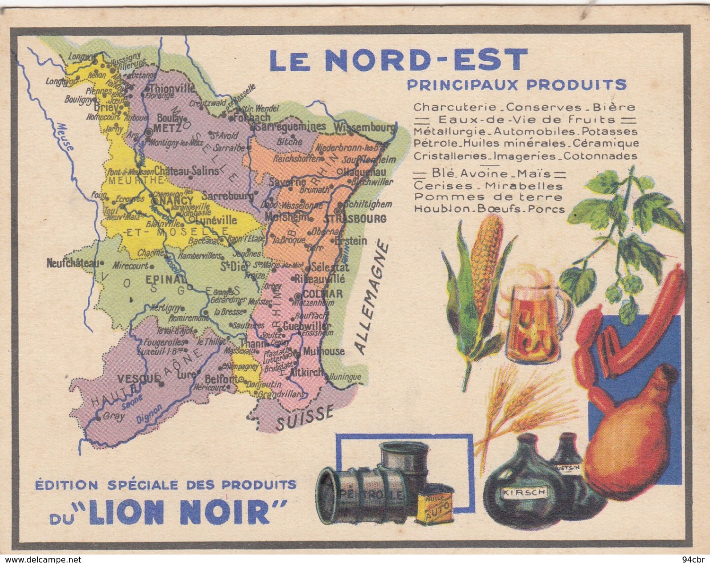 PUB ( LION NOIR) Lot De 12 Pub Lion Noir (bon Etat)  (b.bur Theme) - Advertising