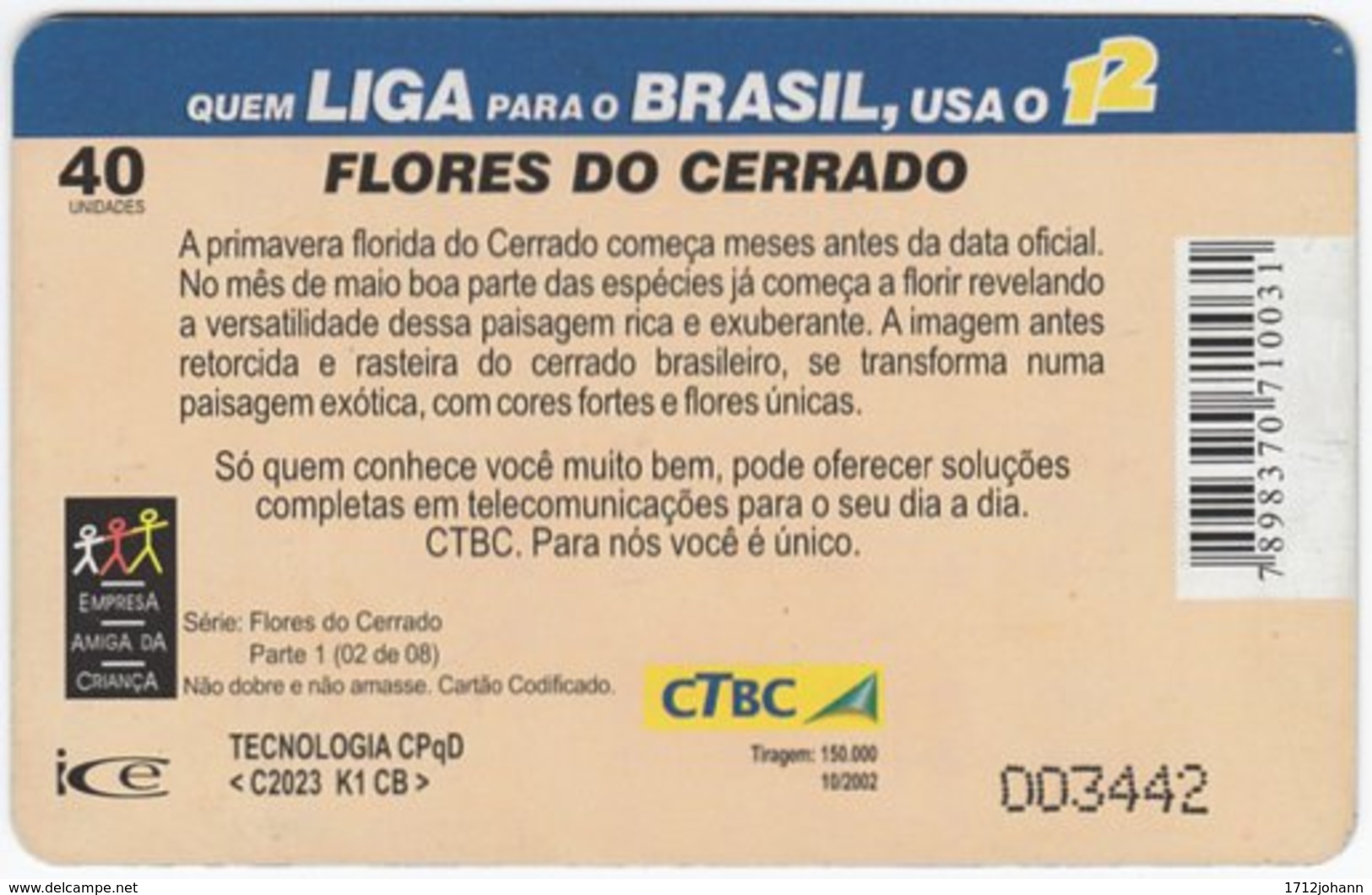 BRASIL K-006 Magnetic CTBC - Plant, Flower - Used - Brasilien