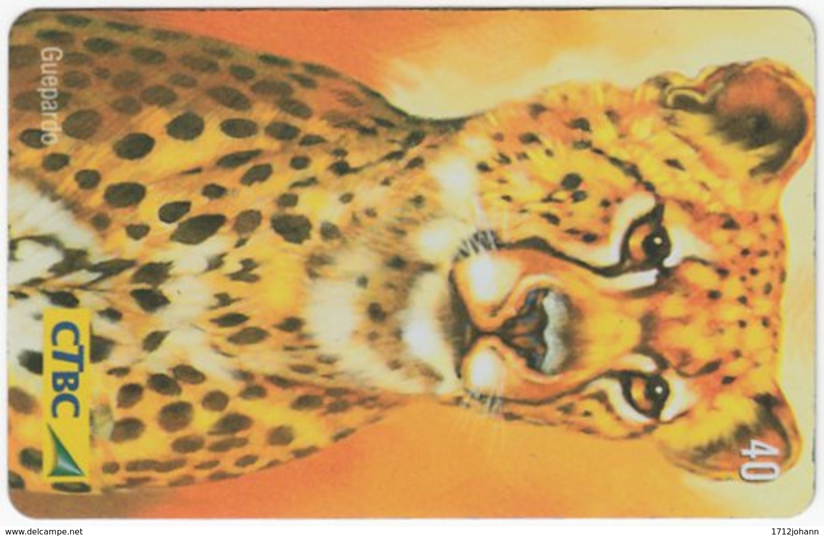 BRASIL K-017 Magnetic CTBC - Animal, Cat, Cheetah - Used - Brésil