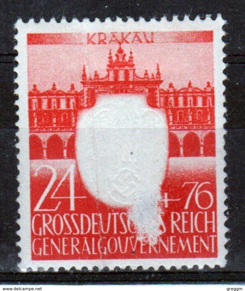 Poland German Occupation 1942 Single Stamp Showing 3rd Anniversary Of Nazi Party In Occupied Poland. - General Government